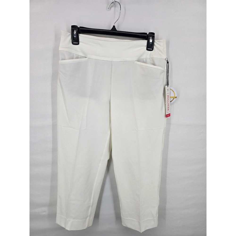 Tail Activewear Mulligan Golf Crops White Slimming UPF 50 Pants GX4353001 Size 8